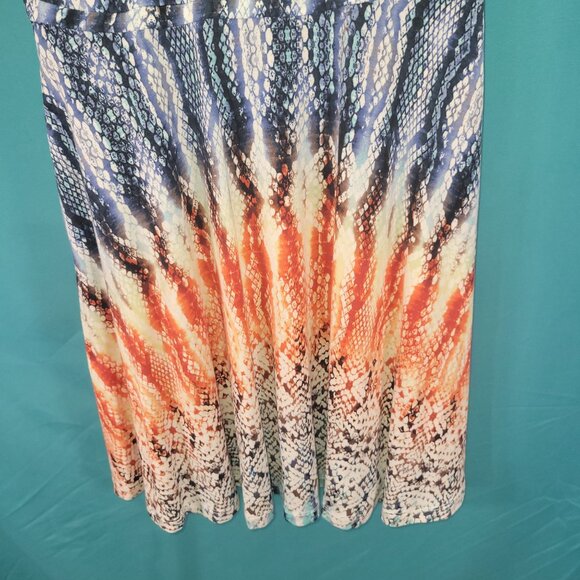 Tart Collections XS Womens Sleeveless Snakeskin Print Dress With Back Zip Closur - Picture 3 of 7